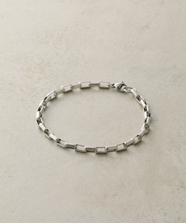 【UNISEX】スクエアチェーンブレスレット