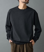 TW/ポリエステルウールニットクルーネックプルオーバー