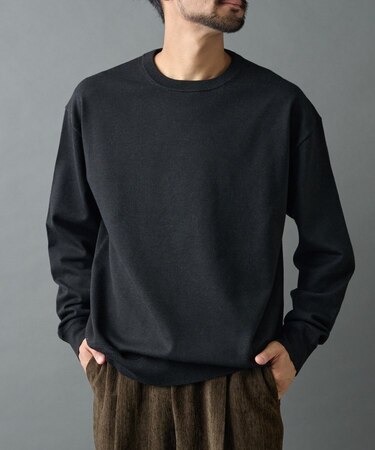 TW/ポリエステルウールニットクルーネックプルオーバー