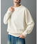 TW/ポリエステルウールニットクルーネックプルオーバー