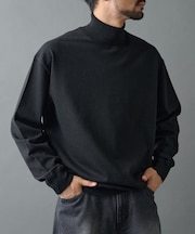 TW/ポリエステルウールニットタートルネックプルオーバー