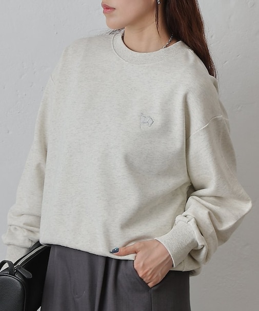 マタドールフラッグ刺繍裏毛プルオーバー