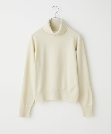 【リバイバル】ラメタートルニットトップス