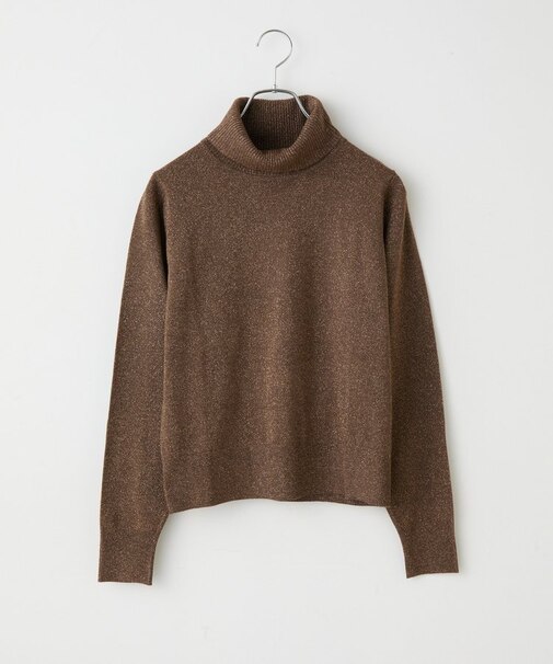 【リバイバル】ラメタートルニットトップス