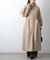 【リバイバル】ベルト付ボリューム袖ステンカラーコート