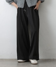 センターシームジャージーワイドパンツ