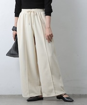 センターシームジャージーワイドパンツ