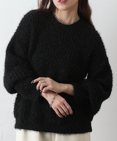 【新色追加】片畦フェザーヤーンニット