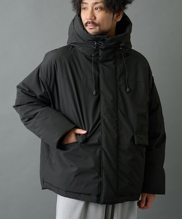 クロップド中綿フードジャケット