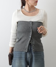 ニットビスチェ