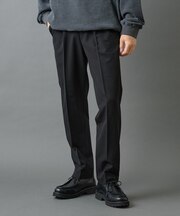 バックシャギーウーリーテーパードスラックス