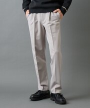 バックシャギーウーリーテーパードスラックス