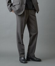 バックシャギーウーリーテーパードスラックス