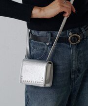 スタッズミニショルダーバッグ