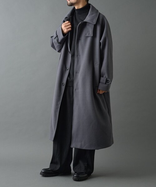 テックウールステンカラーロングコート｜コロニートゥーワン