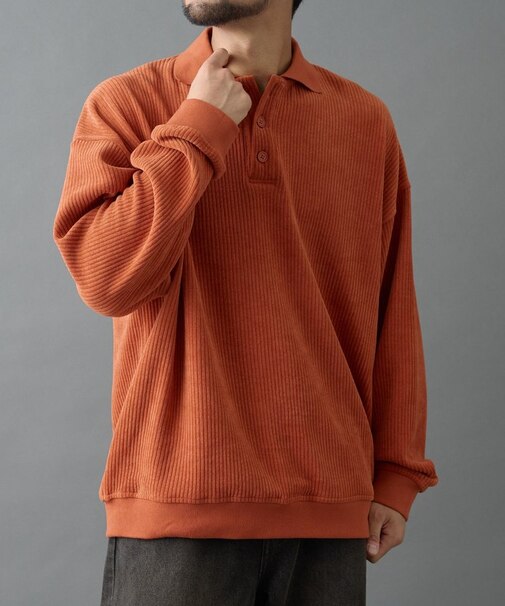 カットコーデュロイポロ