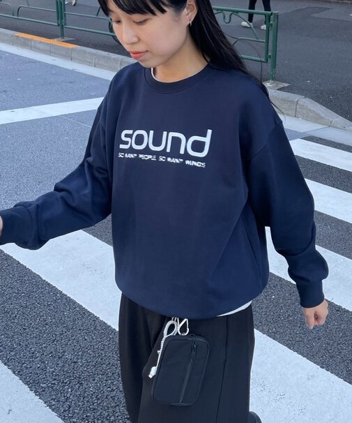 【LEI企画 / WEB限定】裏毛SOUNDロゴプルオーバー