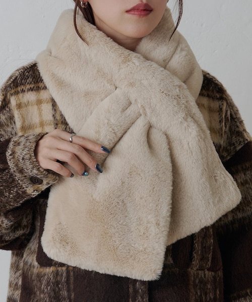 Orimi マフラー　ファー リバイバル】フェイクファーマフラー｜コロニートゥーワンスリーナイン