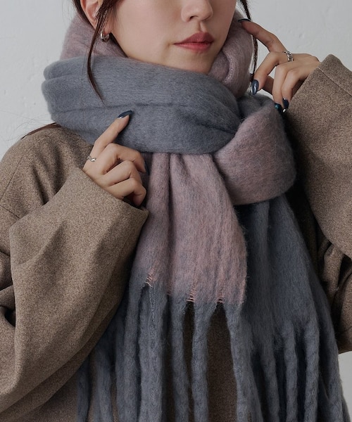 バイカラーメランジマフラー｜コロニートゥーワンスリーナインの通販