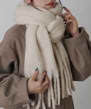 【リバイバル】無地フェイクウールマフラー