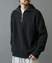 【リバイバル】テックニットハーフジップ