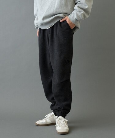 裏起毛ツイードジョガー