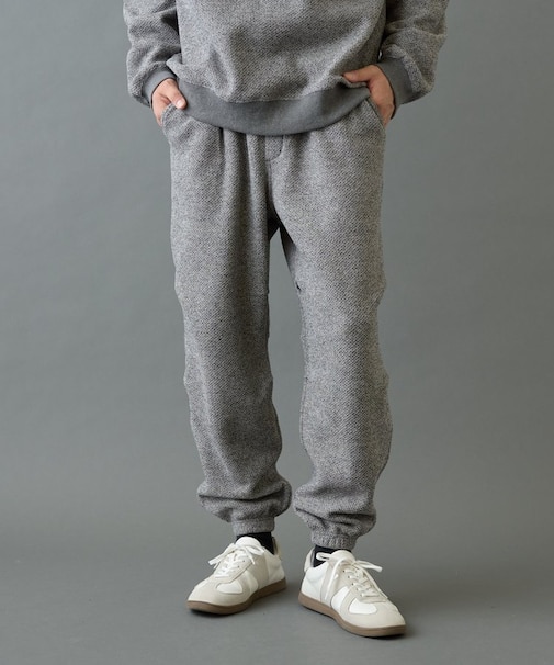 裏起毛ツイードジョガー