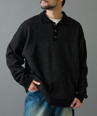 モールニットポロ