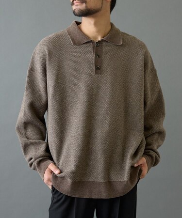 モールニットポロ