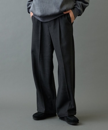 シャギーウーリーワイドスラックス