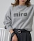 miraロゴジャガードニットプルオーバー