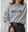 miraロゴジャガードニットプルオーバー