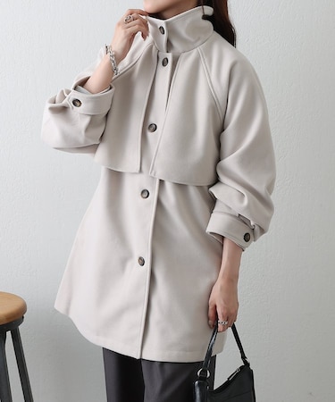 2WAYカラーミドルコート