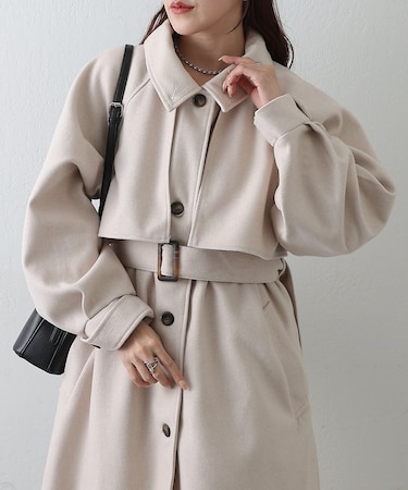 2WAYカラーシングルロングコート