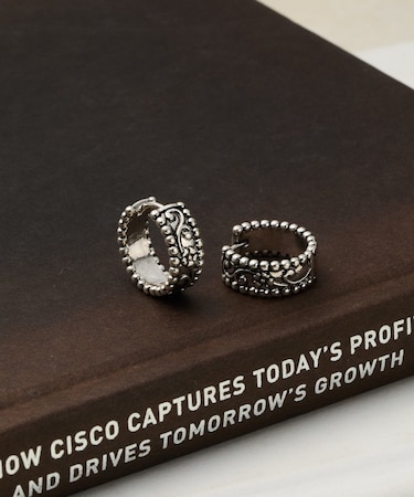 ヴィンテージフープワンタッチピアス