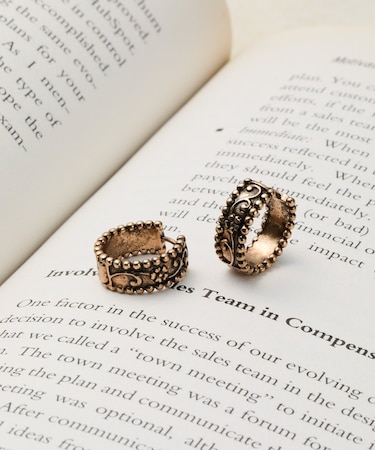 ヴィンテージフープワンタッチピアス