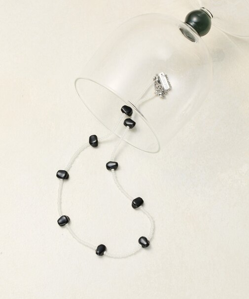 ニュアンスカラービーズネックレス