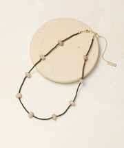 ニュアンスカラービーズネックレス