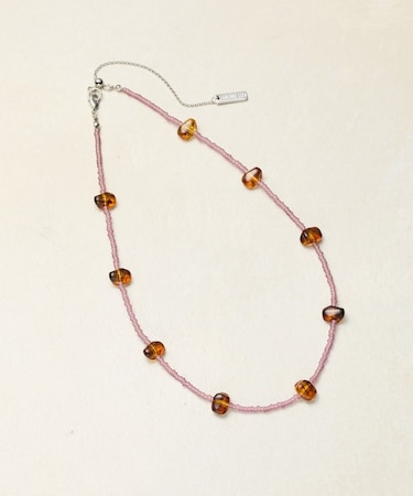 ニュアンスカラービーズネックレス