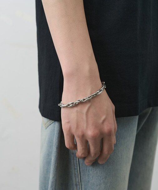 【UNISEX】ステンレスデザインブレスレット
