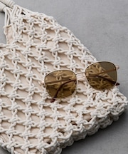 オーバルメタルサングラス