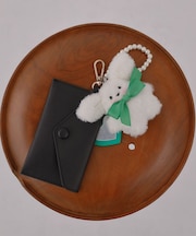 ハートミラー付きぬいぐるみチャーム