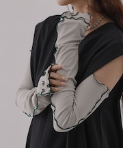 冷感UVシャーリングアームカバー60cm