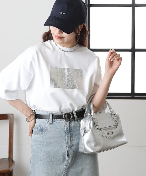 箔プリント半袖Ｔシャツ