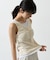 【WEB限定】カップ付き小花柄レイヤード風タンクトップ