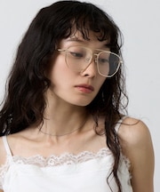 UVツーブリッジビッグドロップサングラス