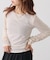【WEB限定】袖シャーリングシアーロングTシャツ