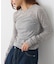 【WEB限定】袖シャーリングシアーロングTシャツ