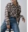 【WEB限定】シアービエラチェックフロントシャーリングシャツ