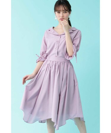 ｜美人百花 4月号掲載｜カイキンシャツセットアップワンピース